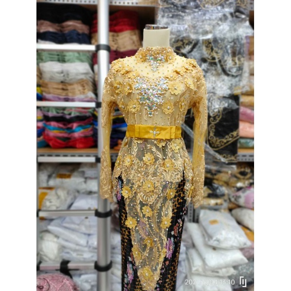 KEBAYA ATASAN BUNGA 3D/ATASAN KEBAYA FULL PAYET