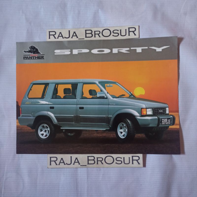 Poster brosur jadul lawas Isuzu Panther Sporty
