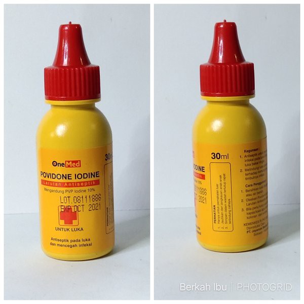 COD -  Kotak Obat Merah Onemed Povidone Iodine Ecodine 30 ml Obat Merah Antiseptik 30ml Kesehatan