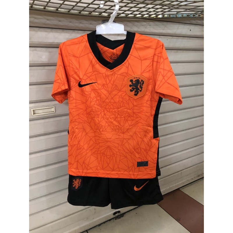 jersey bola stelan anak Belanda Home Euro 2021 top quality grade original  stelan anak
