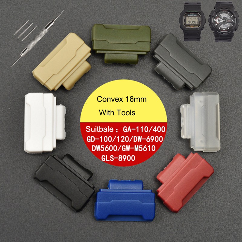 Adapter Konektor Strap Jam Tangan 16mm Untuk Casio G-Shock Dw-5600 Ga110 Ga-100 / 120 / 150