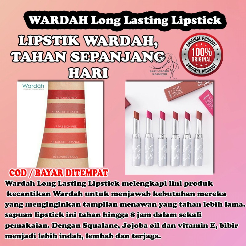 LIPSTIK MURAH lipstik matte KOSMETIK WARDAH kosmetik bibir LIPSTIK NUDE matte lipcream A136