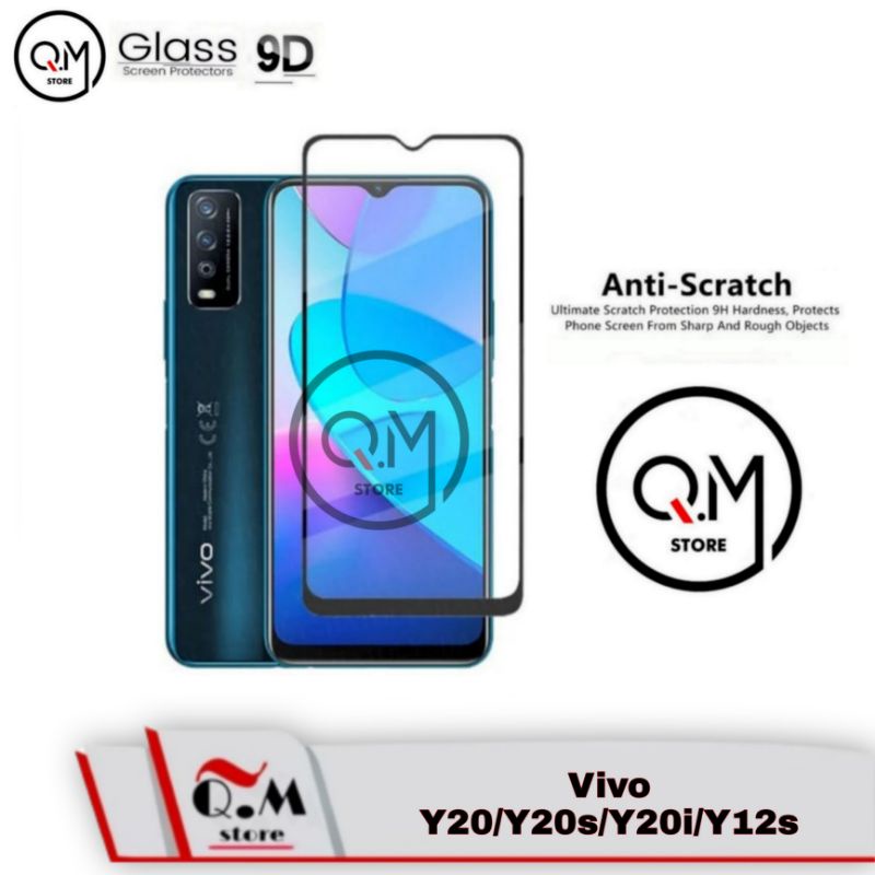 Tempered Glass Camera 9D Vivo Y20 / Vivo Y20S / Vivo Y20i / Vivo Y12S Screen Quard High Quality Pelindung