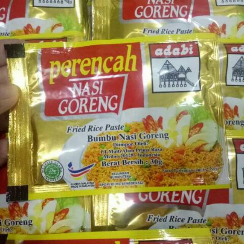 Bumbu perencah pasta nasgor nasi goreng teri adabi gurih enak