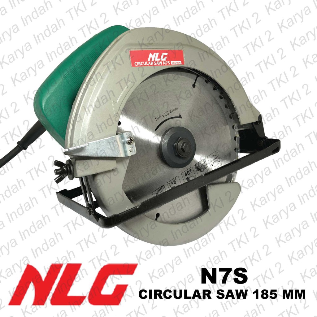 Circular Saw 7" NLG N7S Mesin Gergaji Circle Potong Kayu 7 Inch NLG Merah N7