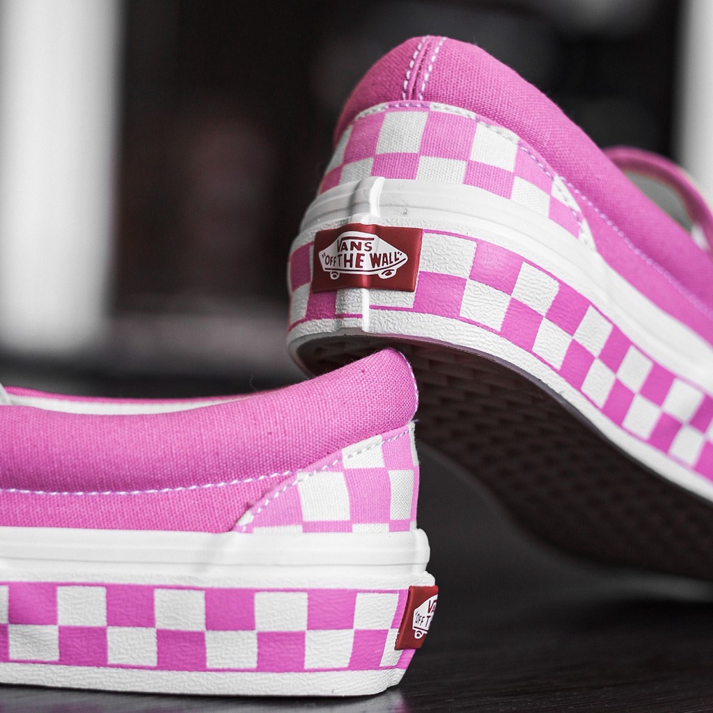 VANS SLIP-ON NEXTOR CHECKERBOARD CLASSIC PINK ORIGINAL 100%