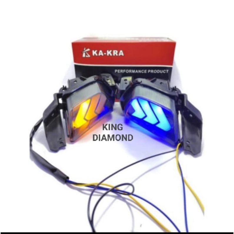 Lampu sen Depan Nmax New 2020-2021 Merk KA-KRA  senja biru - sen kuning