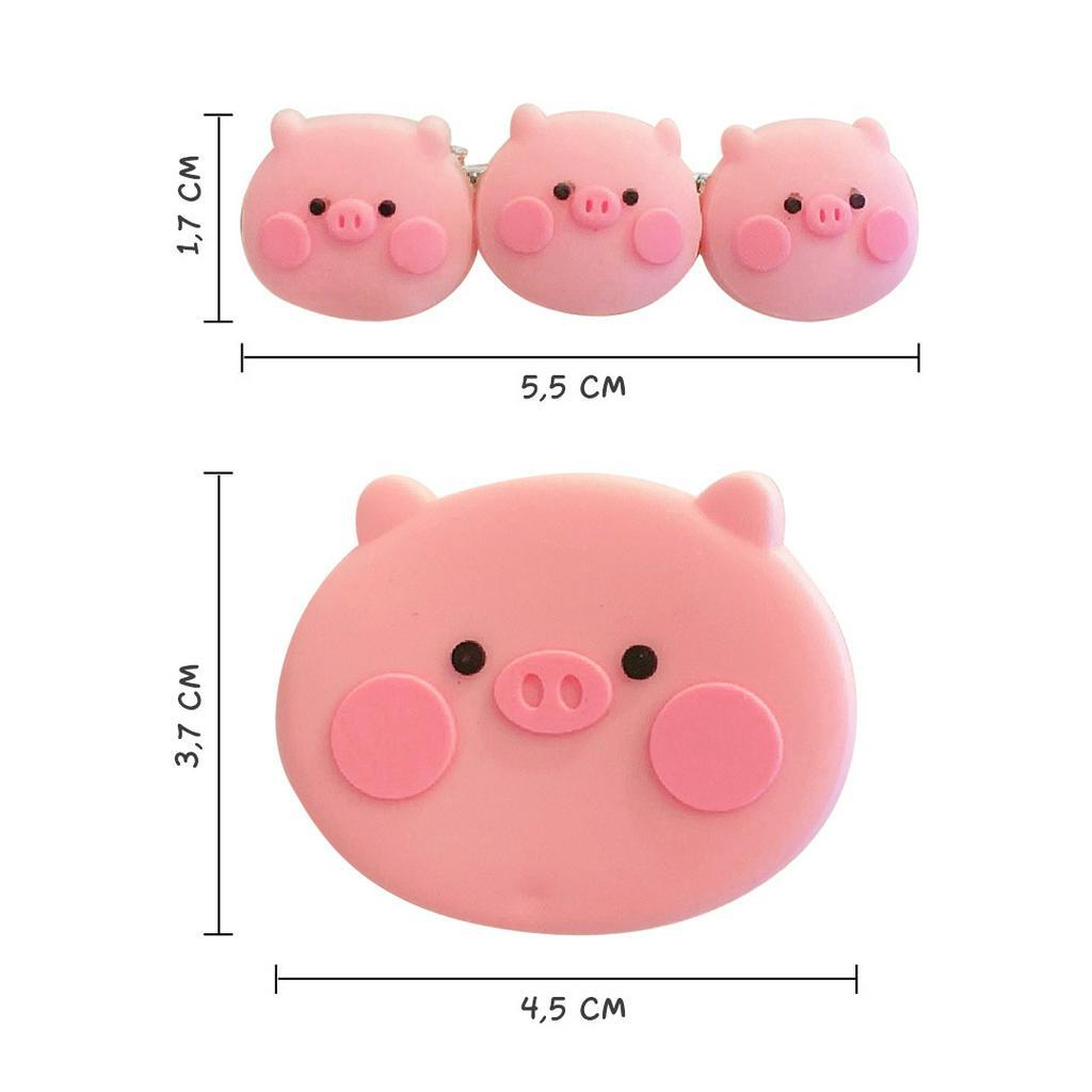 Jepitan Rambut Kartun Piggy - Aksesoris Rambut Anak