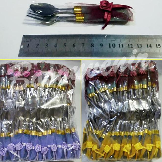 4VZV SOUVENIR SENDOK KECIL + BUNGKUS PLASTIK + TILE 1JHM