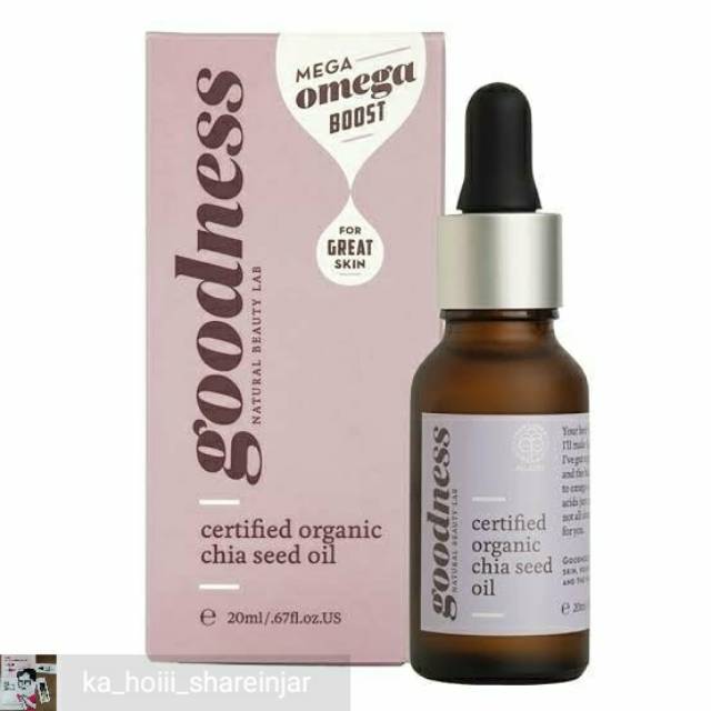 [share in jar samarinda] Goodness Certified Organic Chia Seed Oil 5ml
