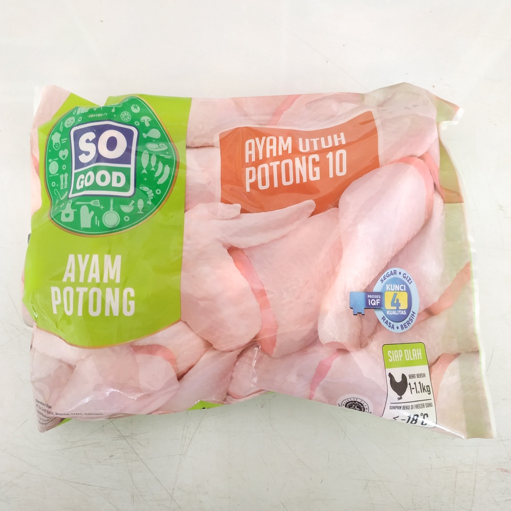 

AYAM UTUH POTONG 10 SO GOOD | AYAM UTUH SO GOOD 1KG