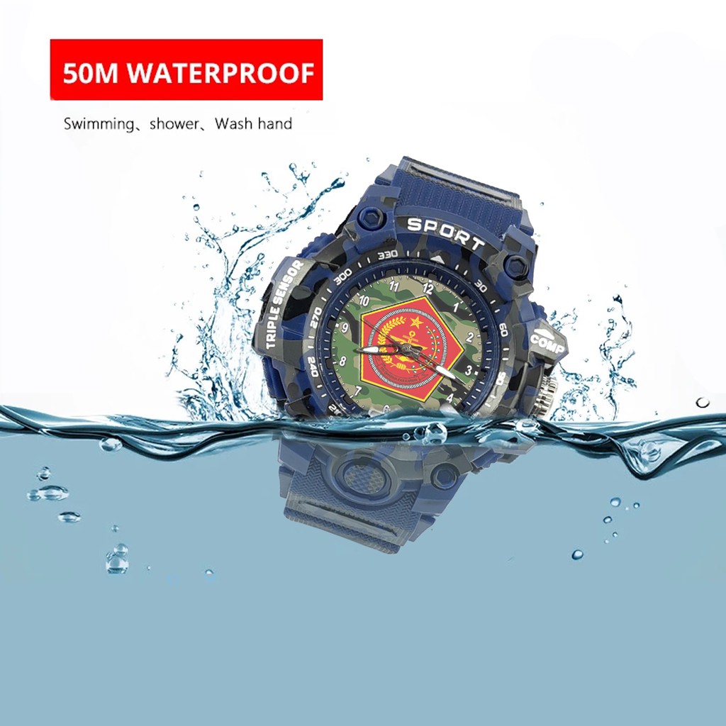 {Istimewa} Jam Tangan TNI (Tentara Nasional Indonesia) - Biru Water Resistant