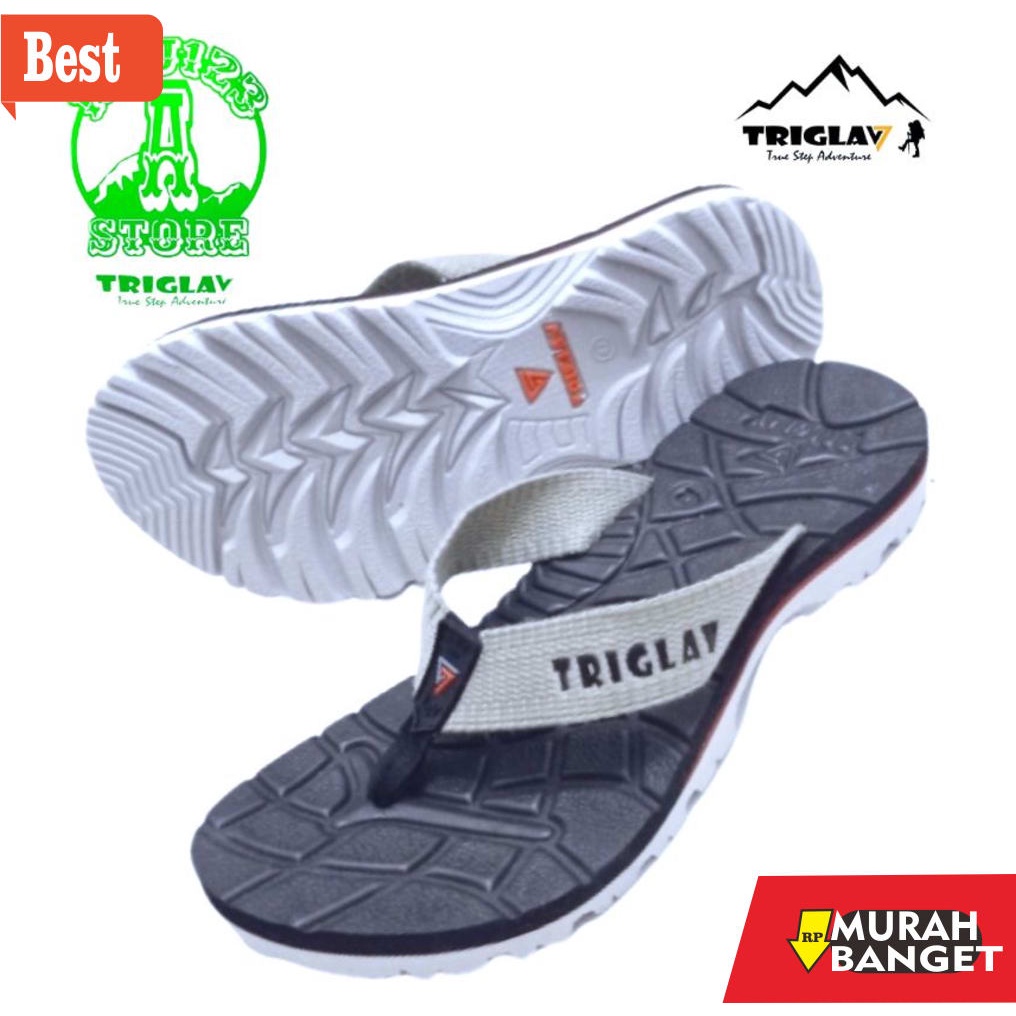 sandal dan sepatu terbaru- BiG Size 44 45/Sandal Gunung Triglav/Sendal Jepit Casual/Sandal Jepit Pri