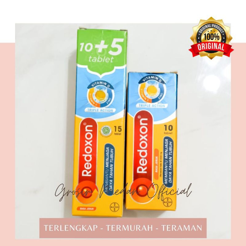 REDOXON ISI 10 + 5 VITAMIN C JAGA DAYA TAHAN TUBUH