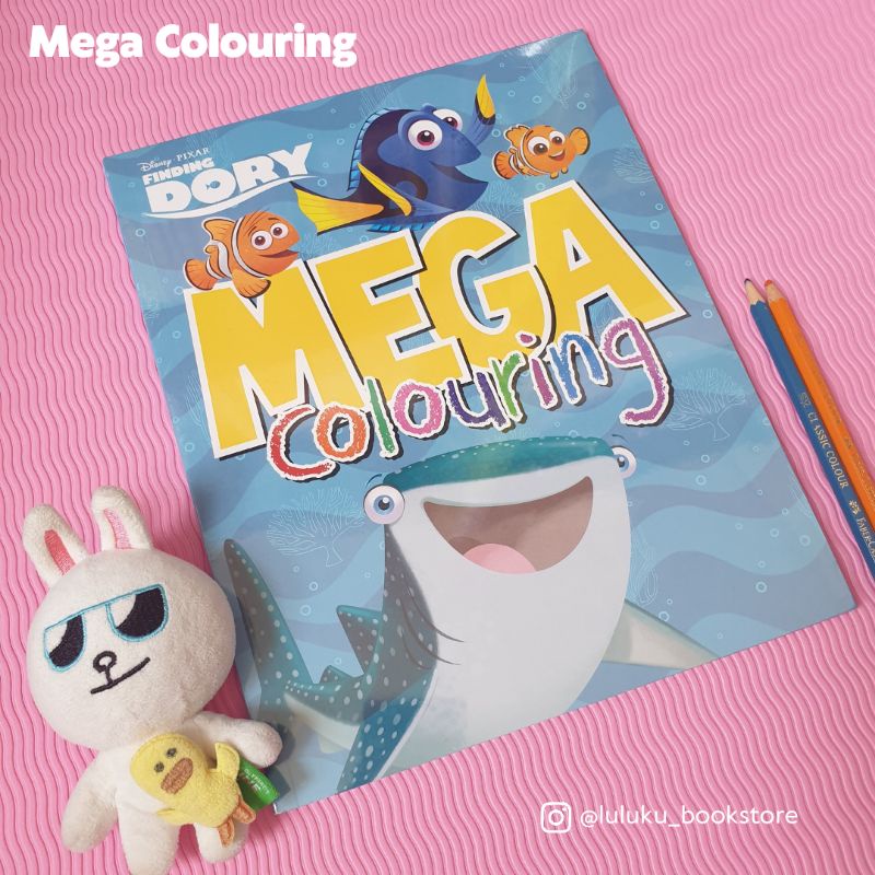 Jual Buku Mewarnai anak children colouring coloring - MEGA COLOURING