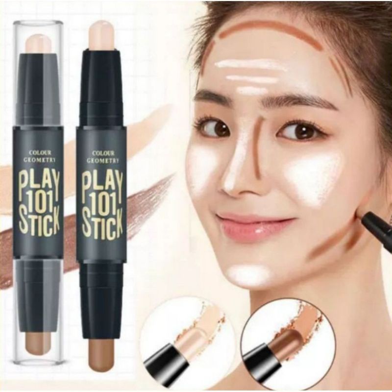 PROMO Lameila Face stick Dan Highlighter - Lameila FaceStick 2in1 - Lameila BPOM