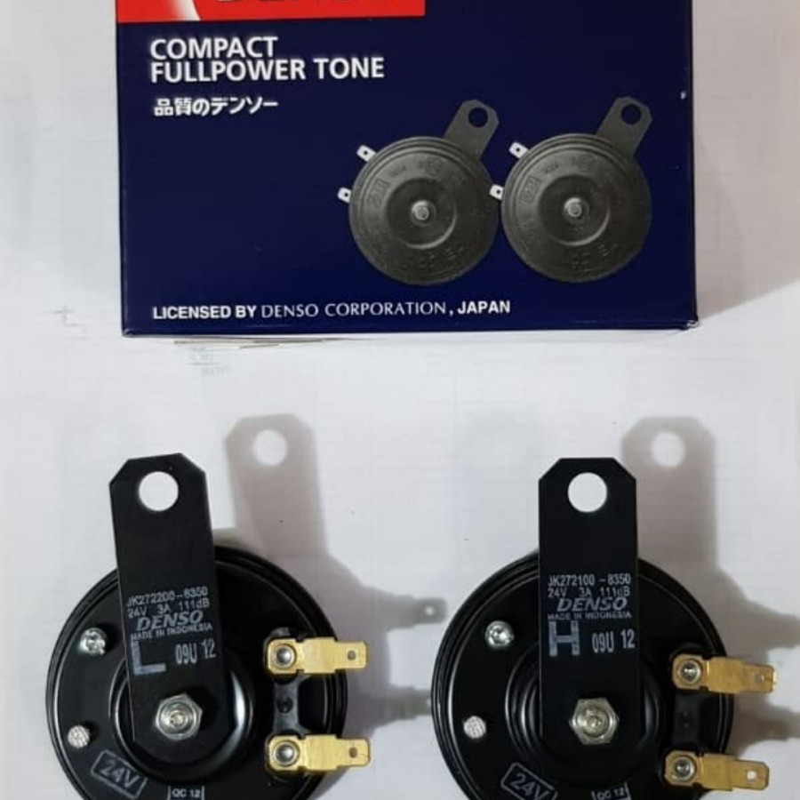 Klakson DENSO DISC Standar Motor Mobil Klakson Denso Disc 12v Isi 2 Universal