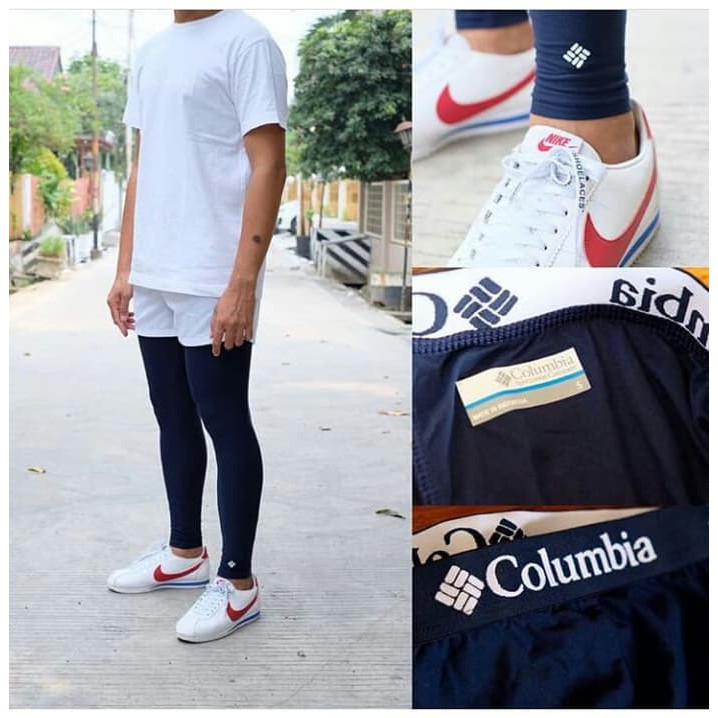 Columbia Baselayer Legging Celana Olahraga Running Lari CowoOriginal
