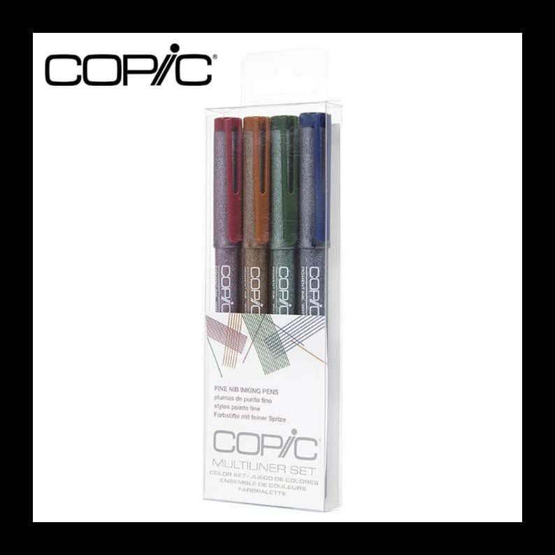 

STOK BARU COPIC MULTILINER PEN - 0.3 MM - 4 COLOR SET PERALATAN MELUKIS MURAH