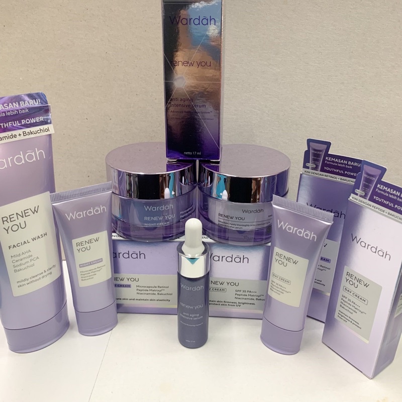 (Bisa COD) Wardah Paket Renew You Anti Aging Anti Kerutan & Flek Hitam
