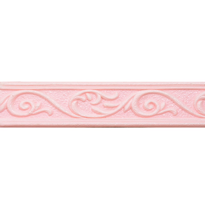 [COD]  List Wallpaper Dinding Stiker Border Wallfoam 3D Sticker Dekorasi Kamar Rumah Murah 2.3M-Pink
