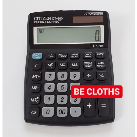 ORIGINAL CITIZEN CT-600J - Kalkulator Meja Office Check Correct CT 600 J ORIGINAL CT600