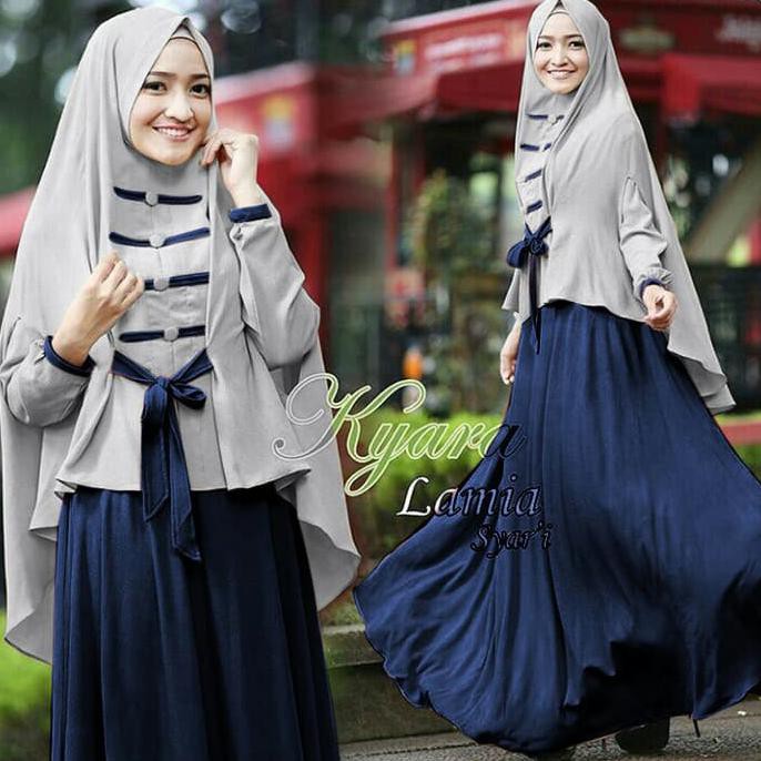 READY GAMIS !! K - LAMIA SYARI MAROON - NAVY - TOSCA - PINK DW |GAMIS WANITA TERJAMIN BERKUALITAS