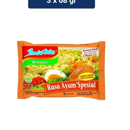 

F⚡ASH SALE Indomie Ayam Spesial 68 gr x 3 pcs