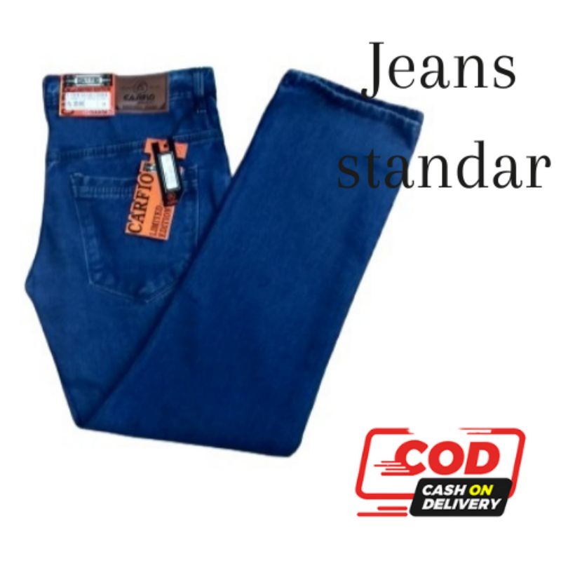 Celana panjang standar pria jeans terbaru/ celana jeans termurah