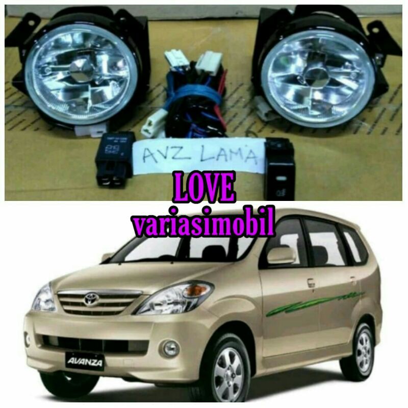 Foglamp avanza xenia lama fog lam avanza xenia thun 2004 2005 2006 2007 lampu kabut avanza xenia old