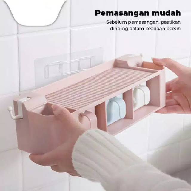 RAK BUMBU DAPUR TEMPAT BUMBU DAPUR TEMPEL KOTAK BUMBU DAPUR GANTUNG SERBAGUNA BUMBU DAPUR PLASTIK