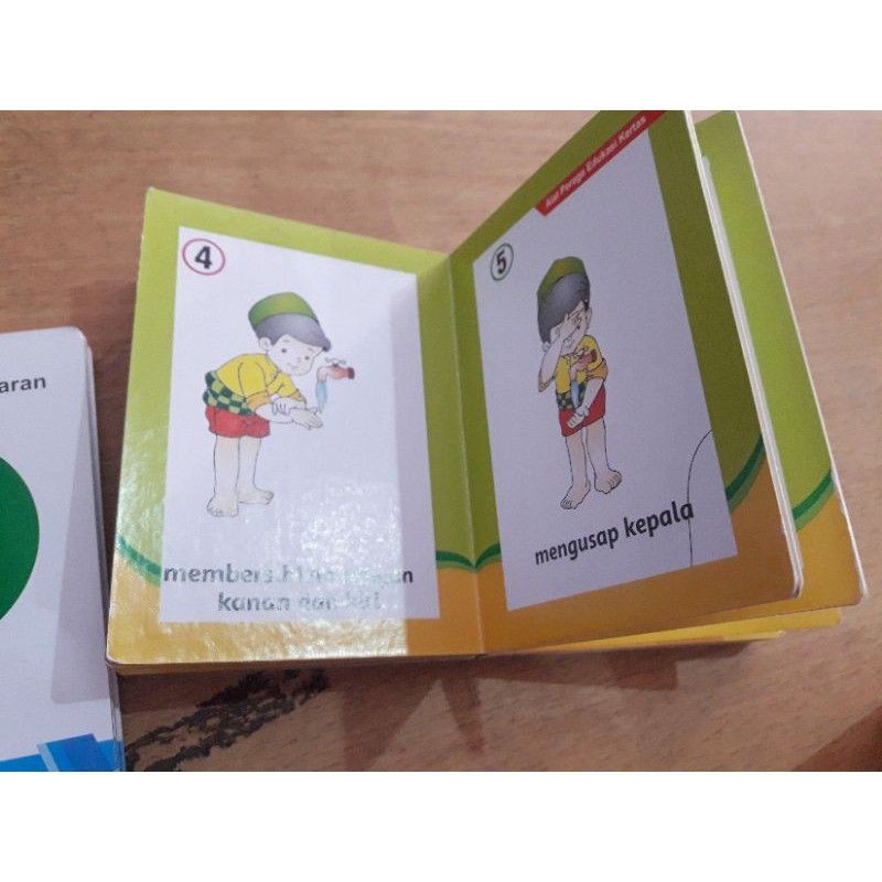 board book wudhu & sholat alat peraga edukasi flashcard