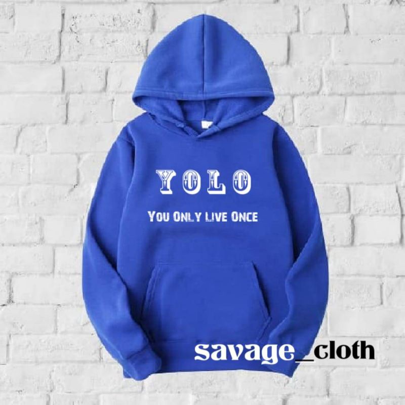 JAKET BIGJIA - Hoodie Jumper Yolo (BLU, red,army,dll)