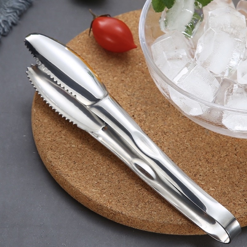 Penjepit es batu stainless capitan es batu bahan tebal berkualitas