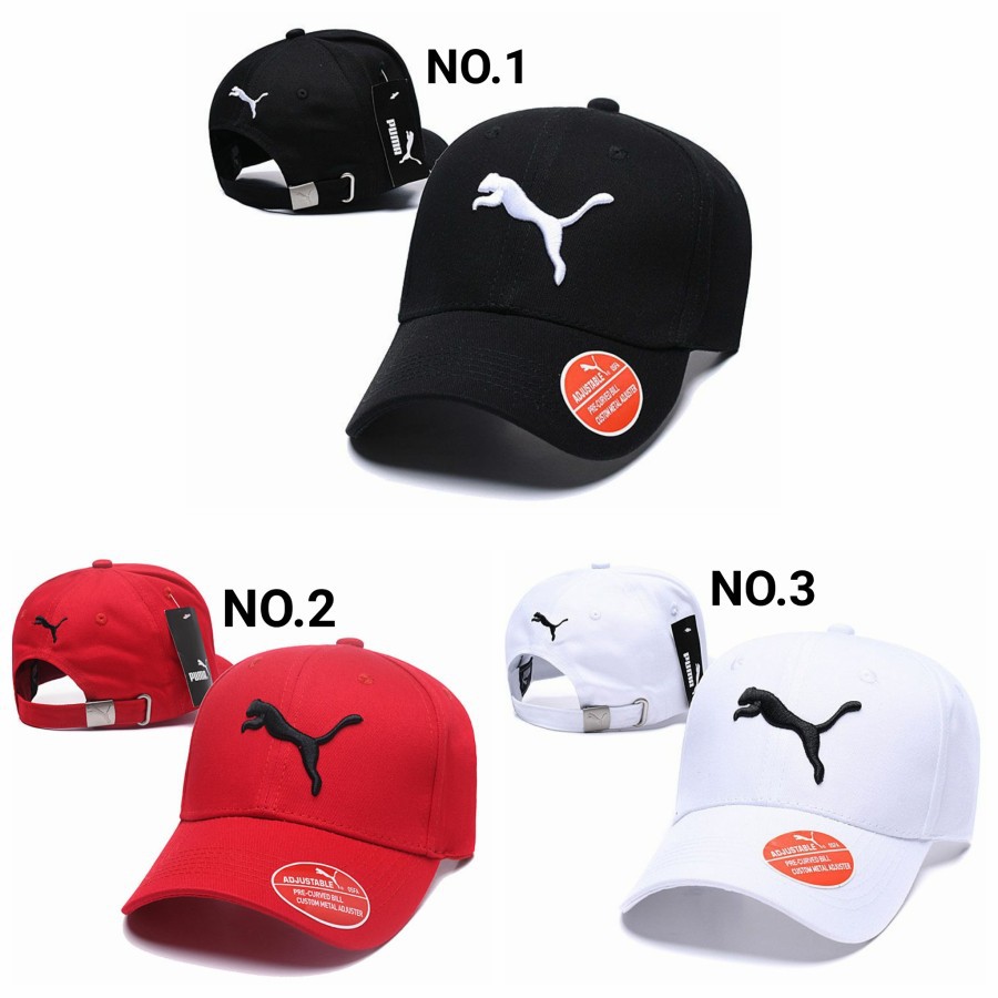 Promo!!! Topi Distro Pria Wanita// Topi Baseball Logo Puma Style Kekinian// Bisa(COD) Bayar Ditempat.