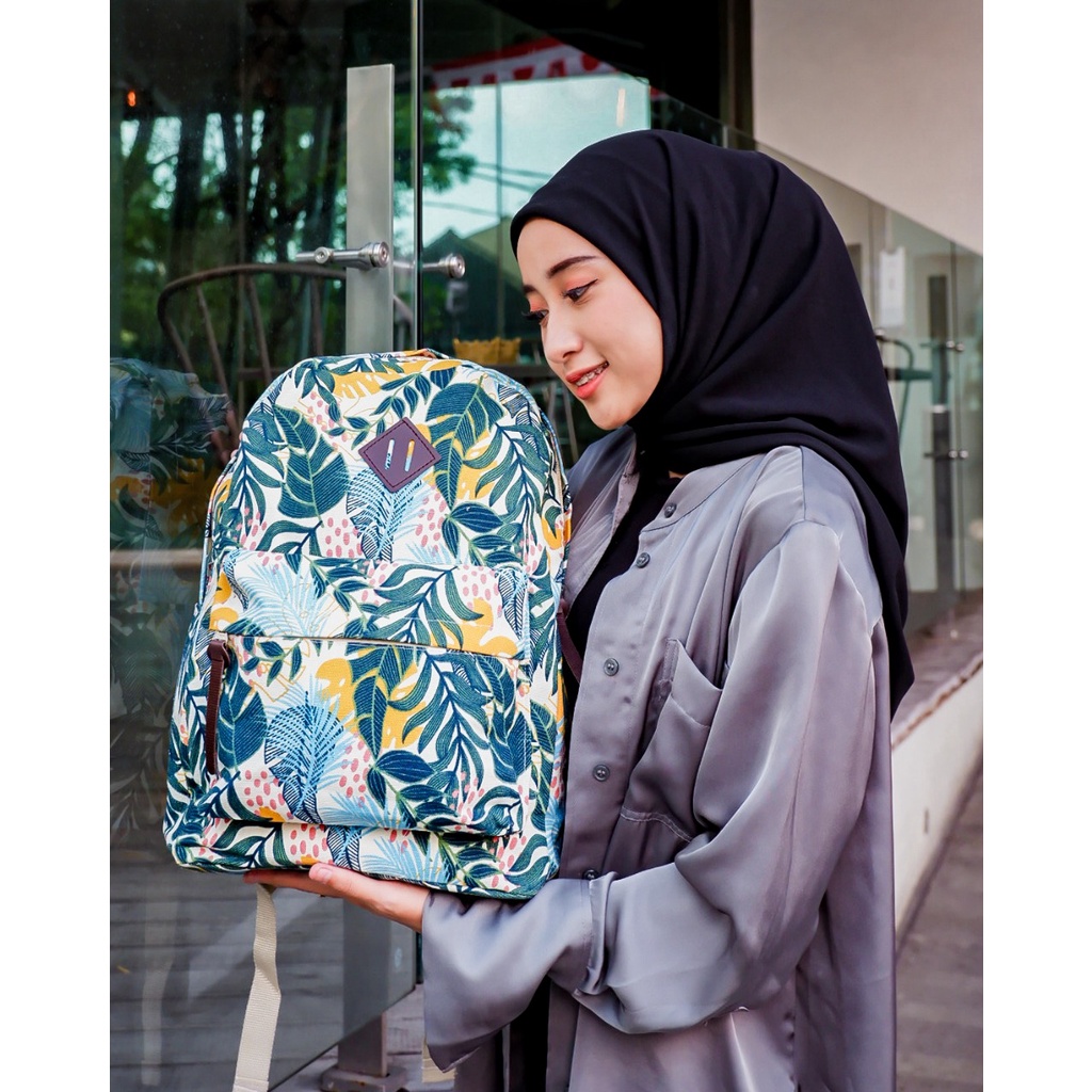 BACKPACK TROPICANA // taskanvasbdg - tas kanvas - tas ransel wanita - tas wanita - tas lucu - tas cewek