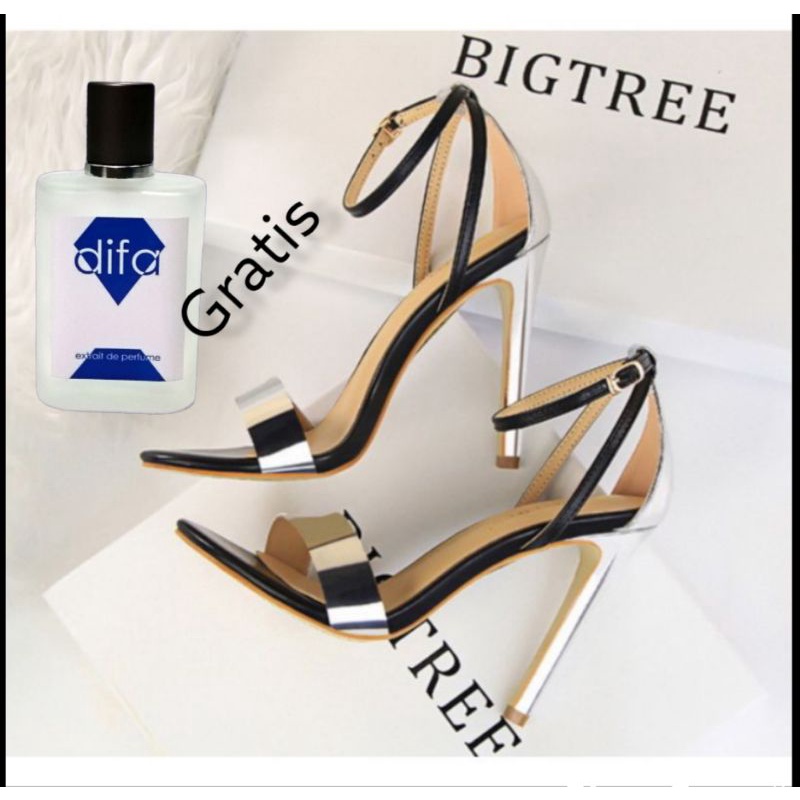 ADEL - hils hak tahu/hak pump/sepatu hak tali wanita/sepatu hak pesta/ sepatu hak kaca/sepatu hak/Sa