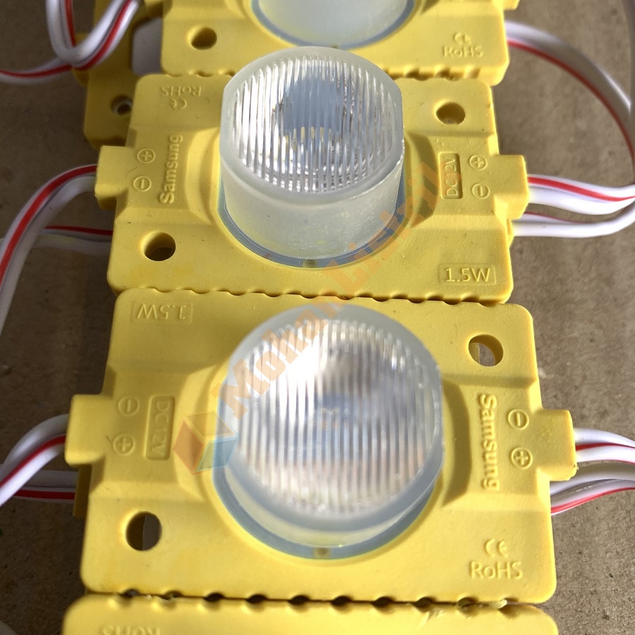 Lampu LED Modul 1 Mata DC 12 Volt 1.5 Watt Strip Jumbo LED Module 12V - Kuning