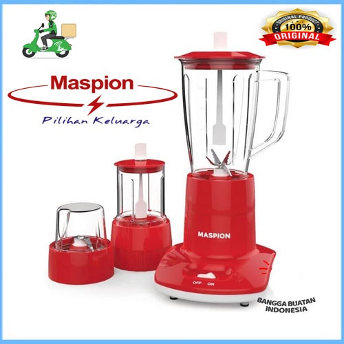 Maspion Blender MT-1263 PL 3in1 With Dry Miller &amp; Wet Miller (Penghalus Kering dan Basah)