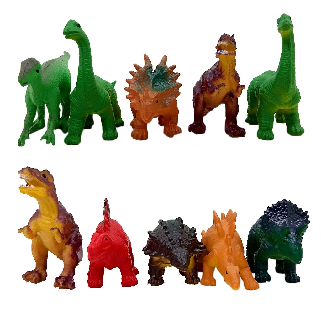 Mini Dinosaurus Animal World Tabung isi 18pcs Mainan Miniatur Dino