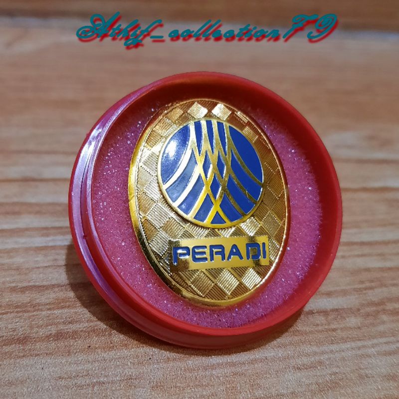 RcWL Pin Peradi Kuningan Magnet Pin Peradi Magnet + Box Pin
