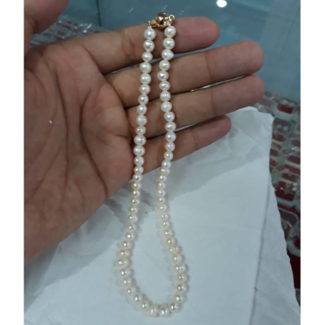 Kalung mutiara  tawar untuk anak-anak
