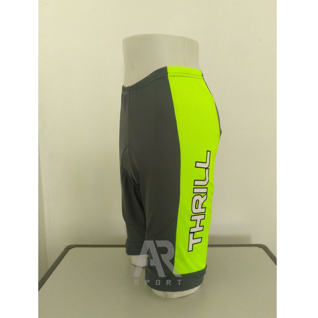 Celana Sepeda Thrill abu-hijau