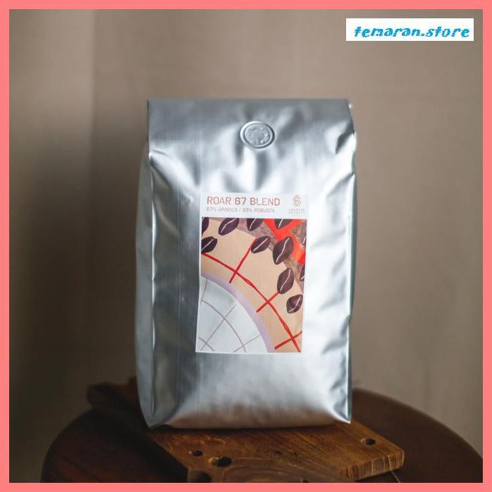 

Kopi- ROAR 67 BLEND 1KG -Dark Roast Biji Kopi Bahan Es Kopi Susu -Biji-Kopi.