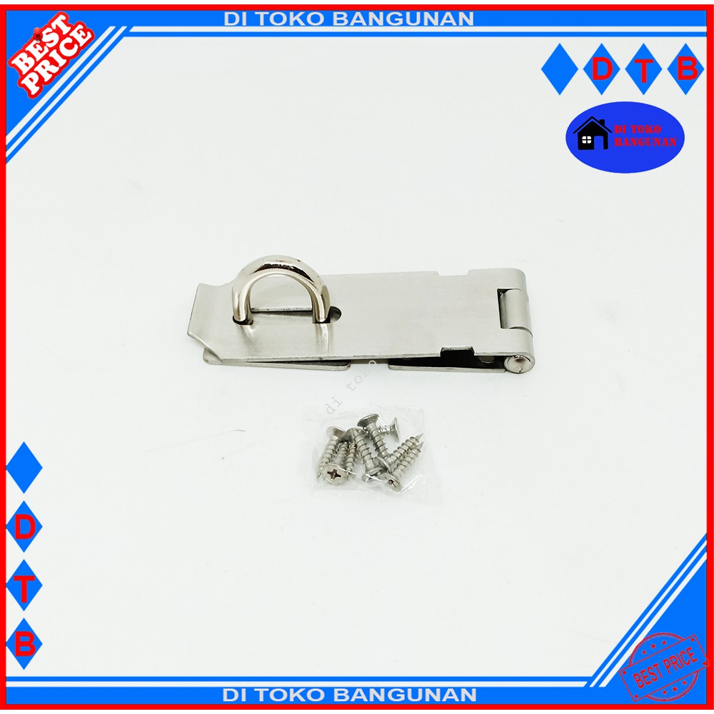 Overvall Cantolan Gembok Stainless Stamvick 4&quot; Inch