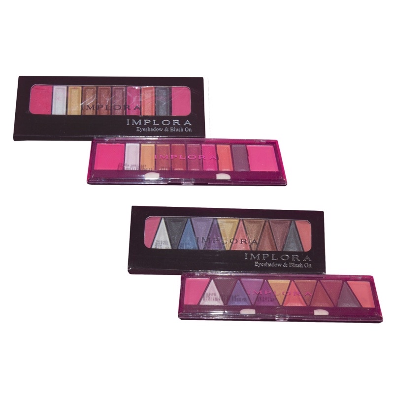 `ღ´ PHINKL `ღ´ ɪ ᴍ ᴘ ʟ ᴏ ʀ ᴀ Implora eyeshadow palette perona wajah mata untuk retouch rahasia para MUA