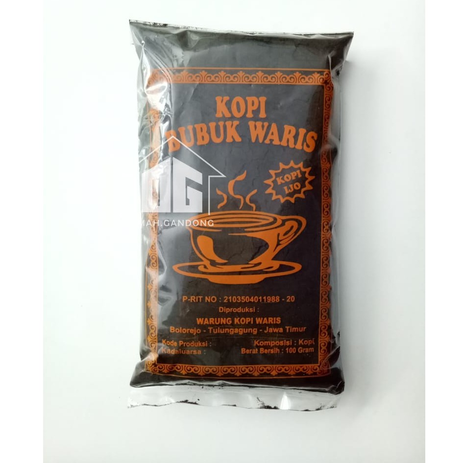 Kopi Bubuk Ijo Waris Tulungagung 100 gram