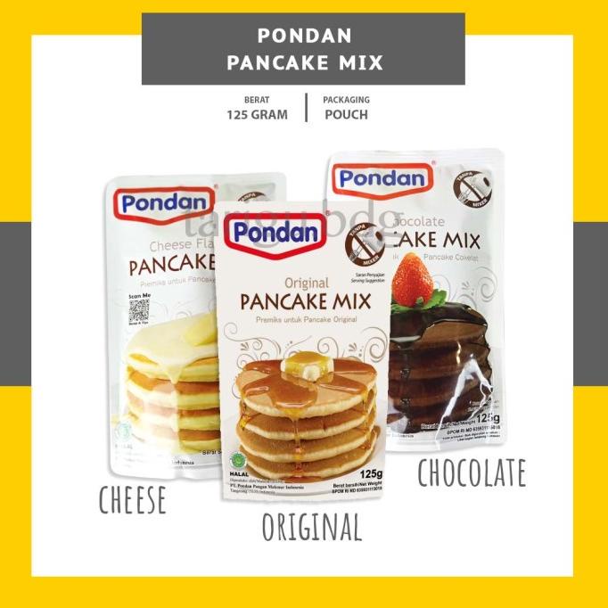 

PANCAKE PREMIX PONDAN 125GR - TEPUNG PANCAKE INSTANT - PANEKUK PREMIKS