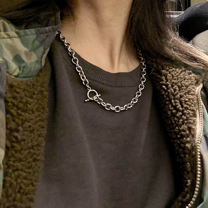 [ACKER] Kalung Rantai Paduan Fashion Pria/Wanita Gaya Hip Hop