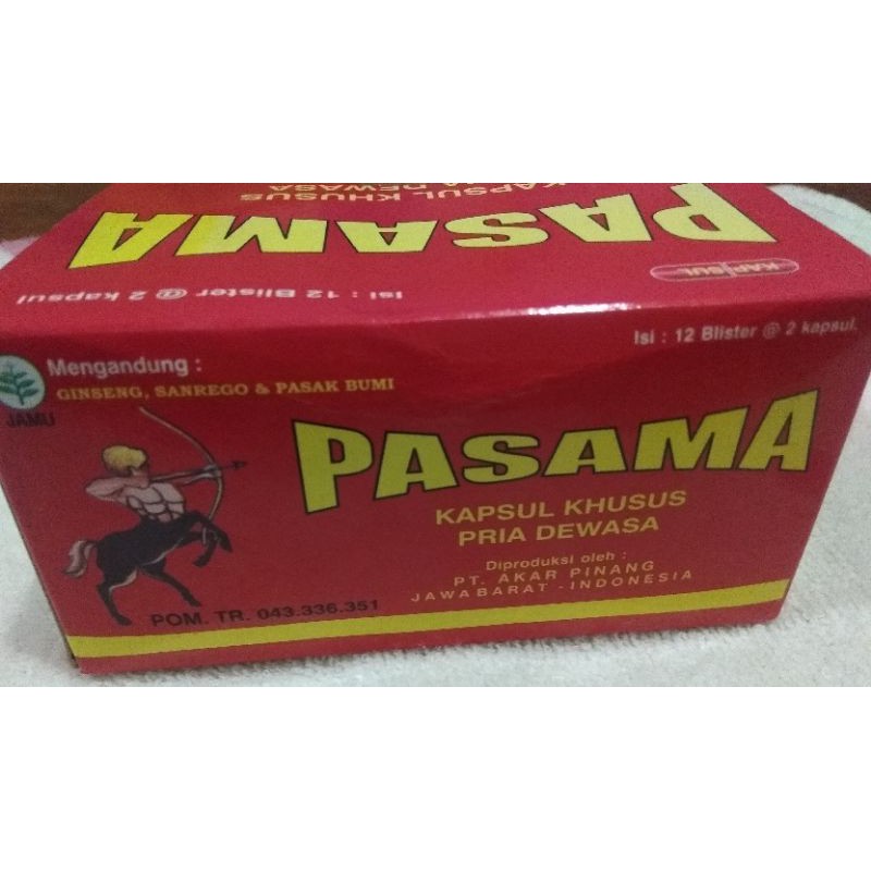 

1 box pasama isi 12 lembar ( 1 lembar isi 2 kapsul )